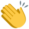 Clapping Hands emoji on Emojione